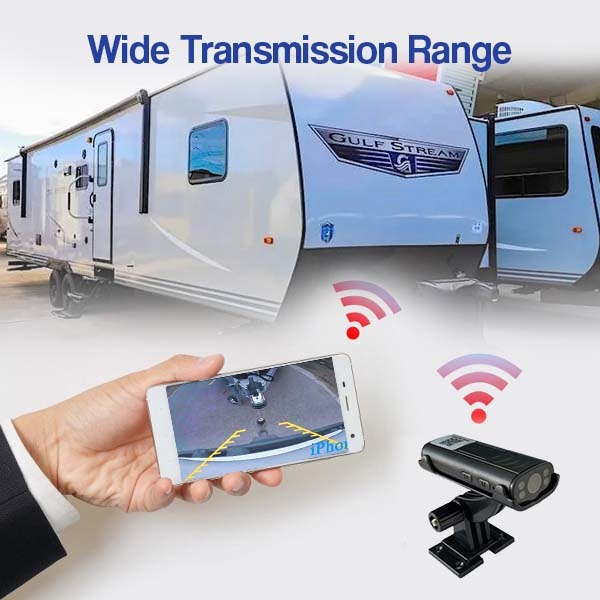 Wide transmission range between camera and phone