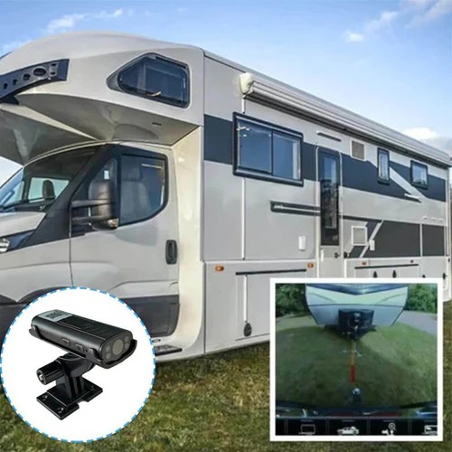Backup monitor mounted in an RV dash